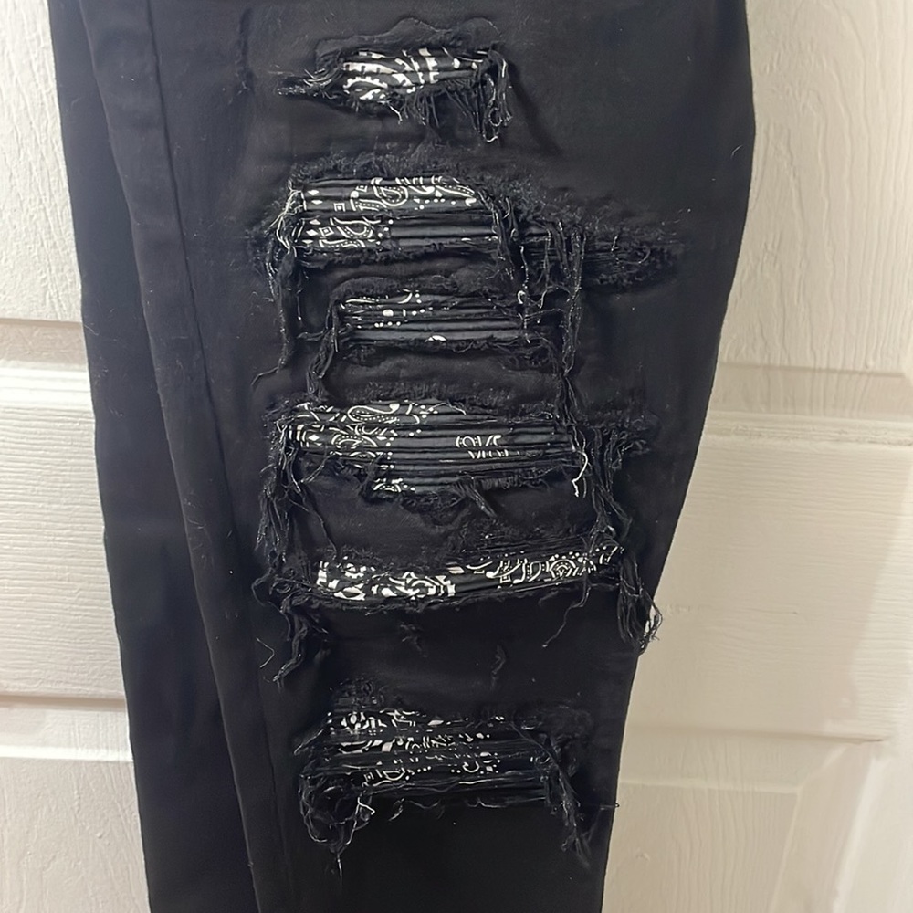 Amiri black bandana jeans great condition size 33